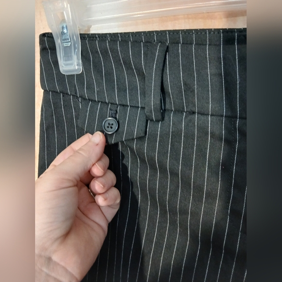 Jones New York Black Dress Pants Straight-Leg Tailored - Picture 2 of 4